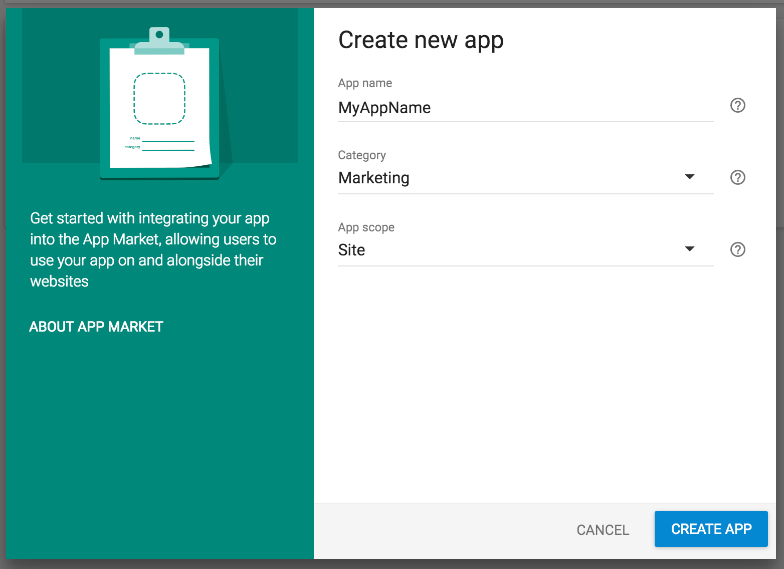 Create New App